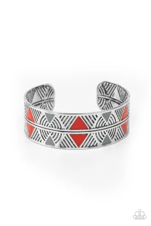 Hidden Glyphs Red Paparazzi Bracelet