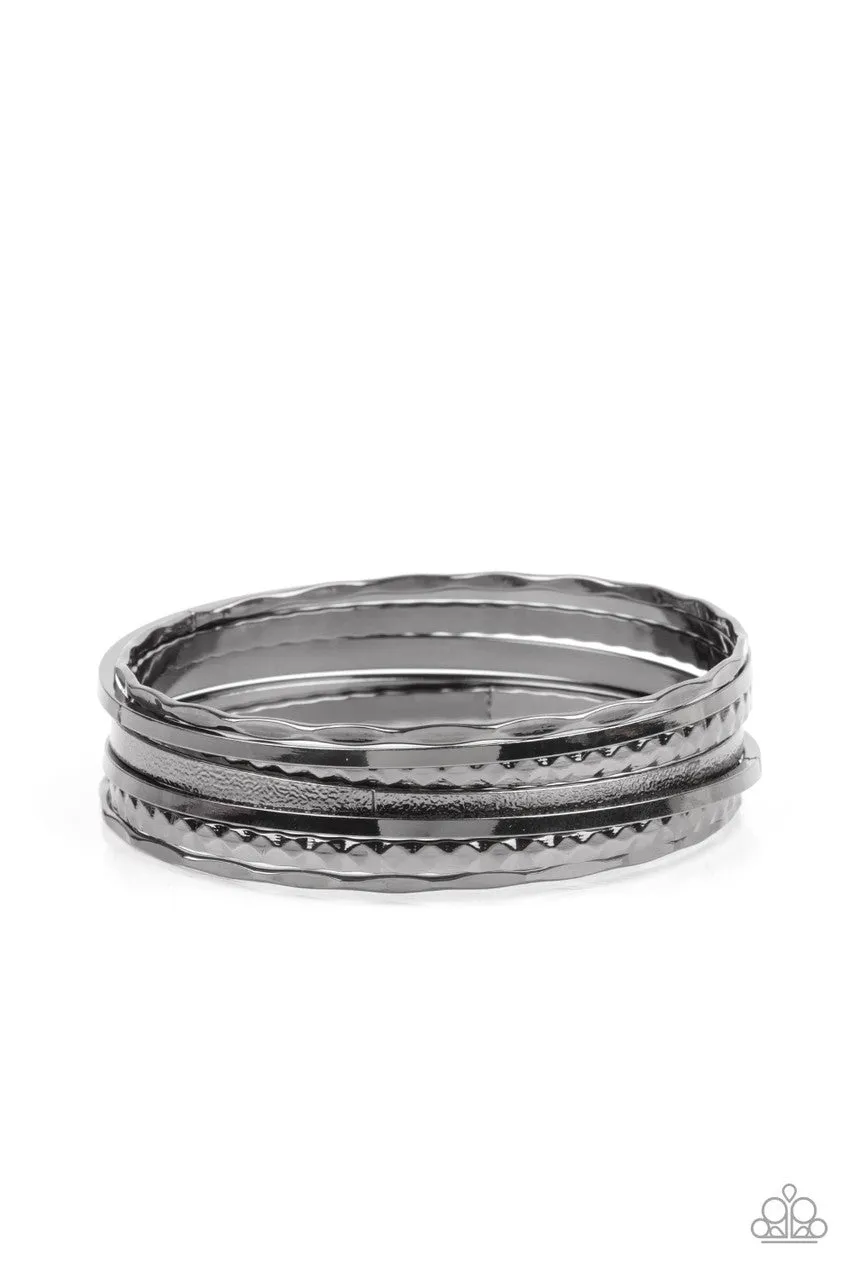 How Do You Stack Up? Black Paparazzi Bracelet
