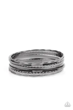 How Do You Stack Up? Black Paparazzi Bracelet
