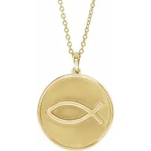 Ichthus (Fish) 16-18" Necklace or Pendant 87008