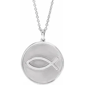 Ichthus (Fish) 16-18" Necklace or Pendant 87008