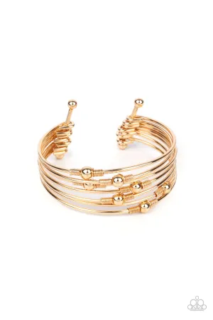 Industrial Intricacies - Gold Bracelet