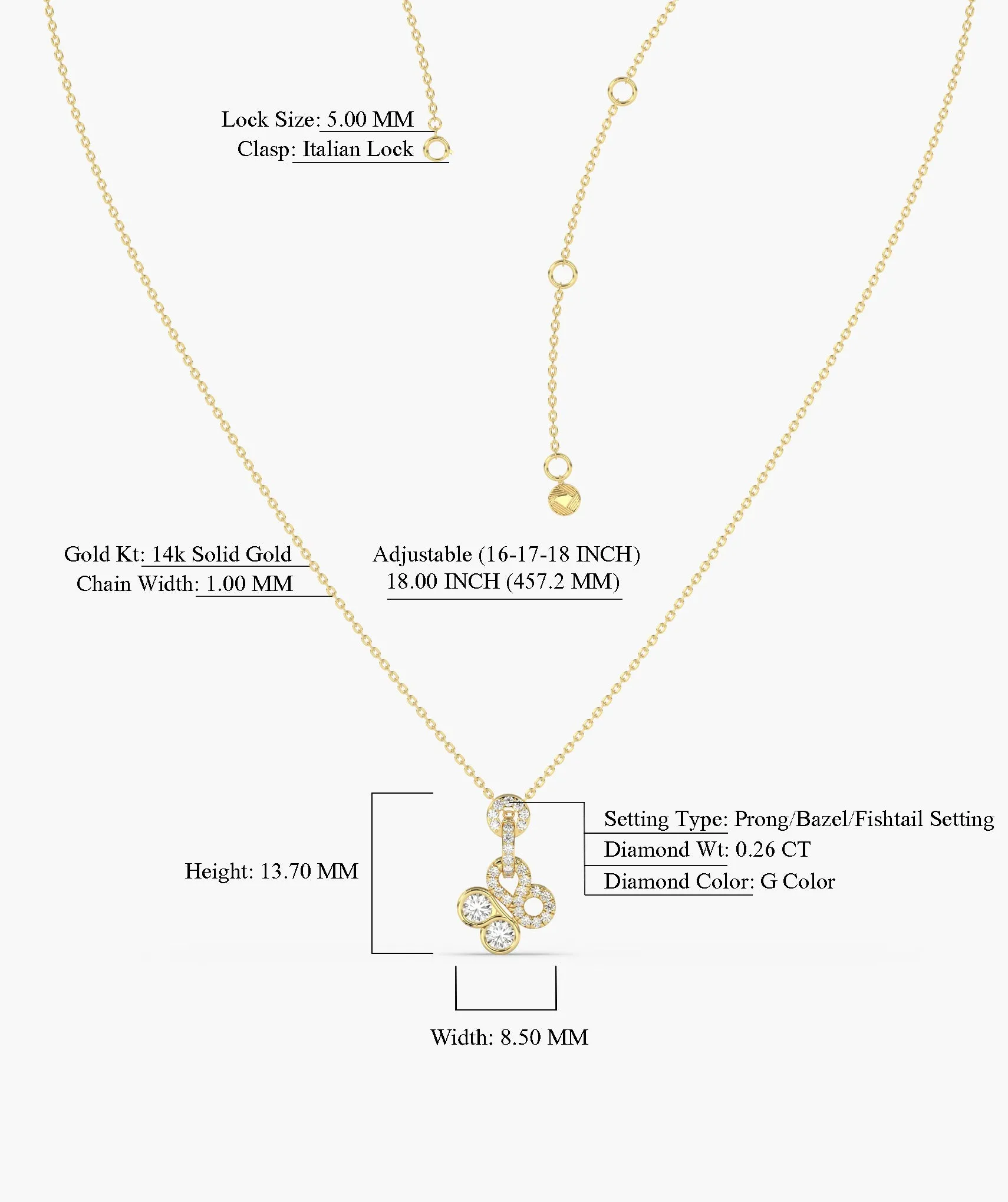 Infinite Circles Diamond Pendant