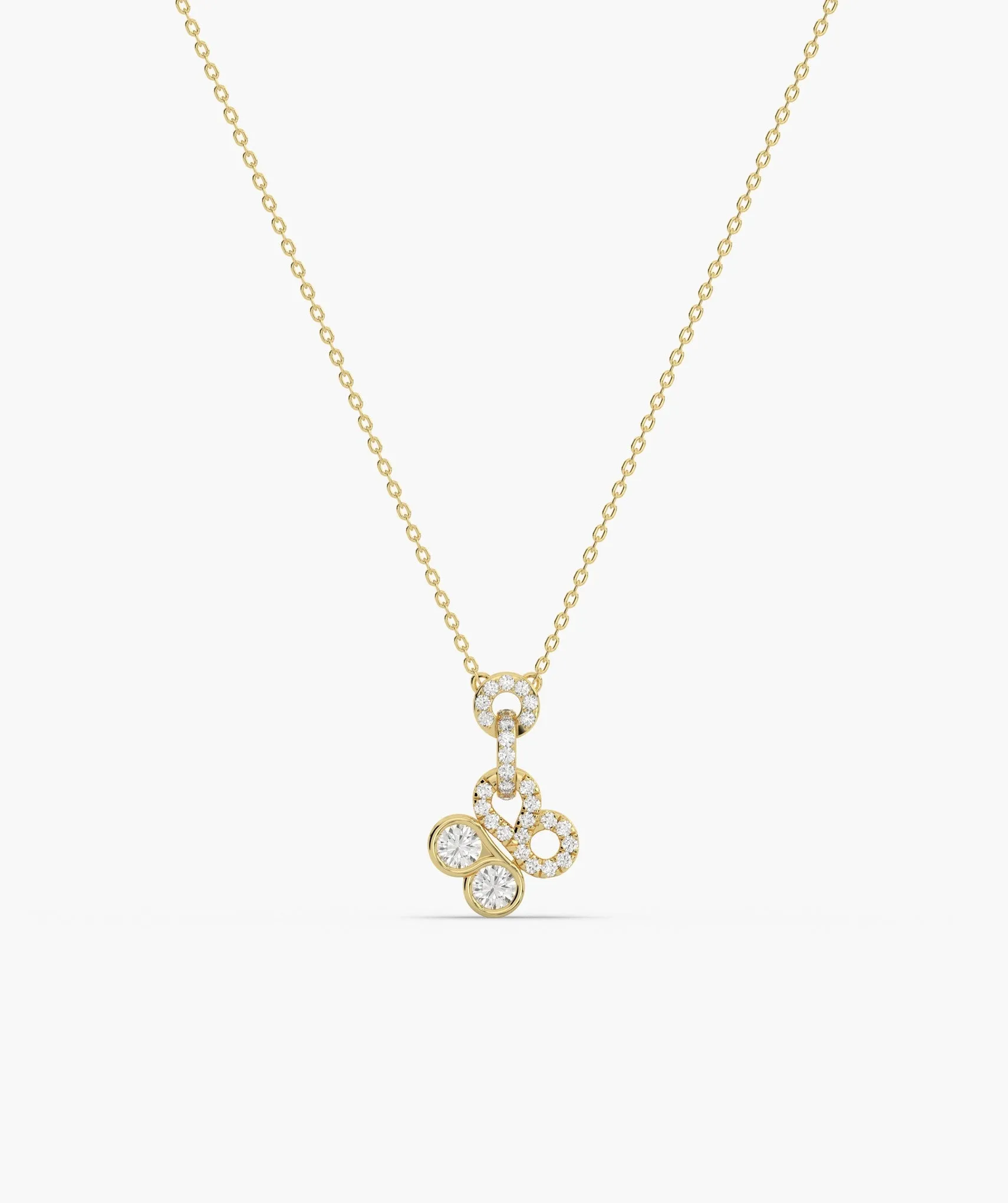 Infinite Circles Diamond Pendant