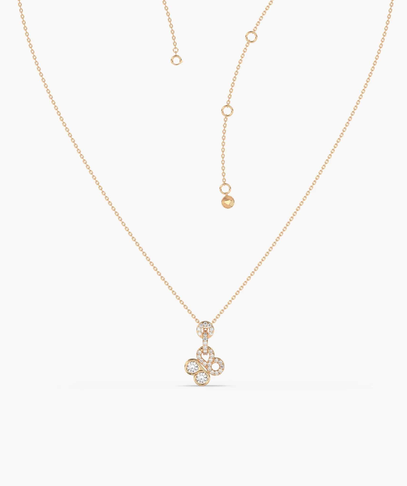 Infinite Circles Diamond Pendant