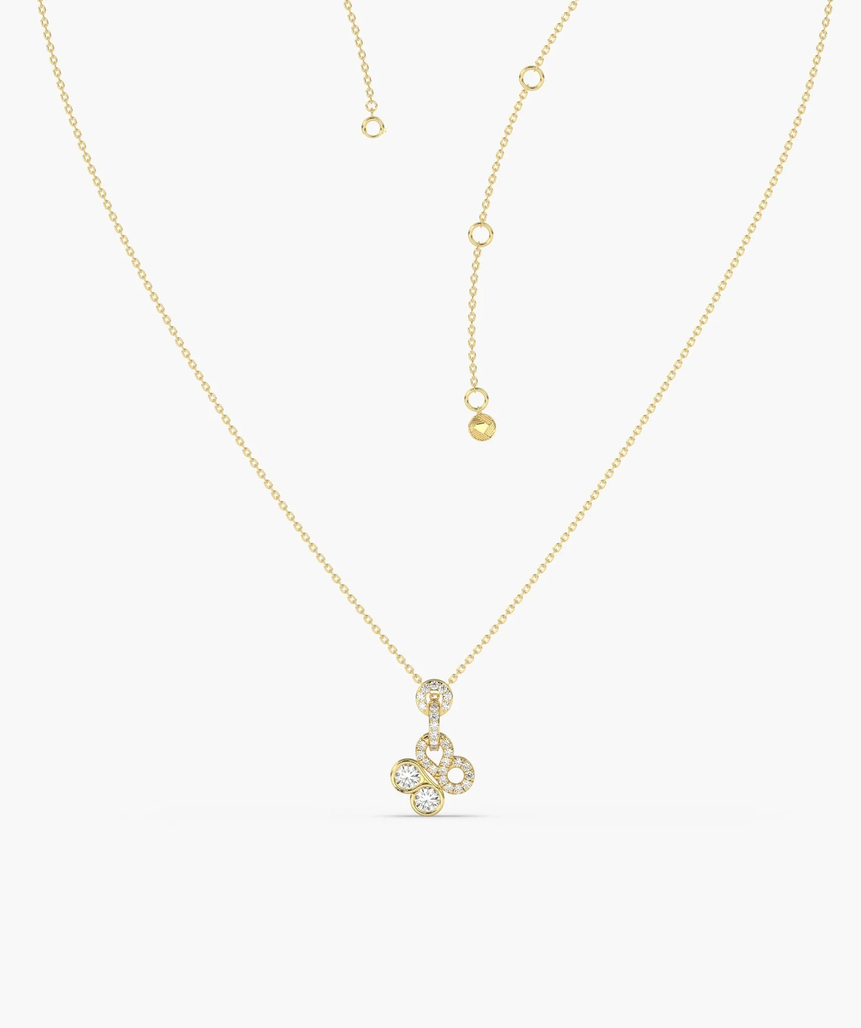 Infinite Circles Diamond Pendant
