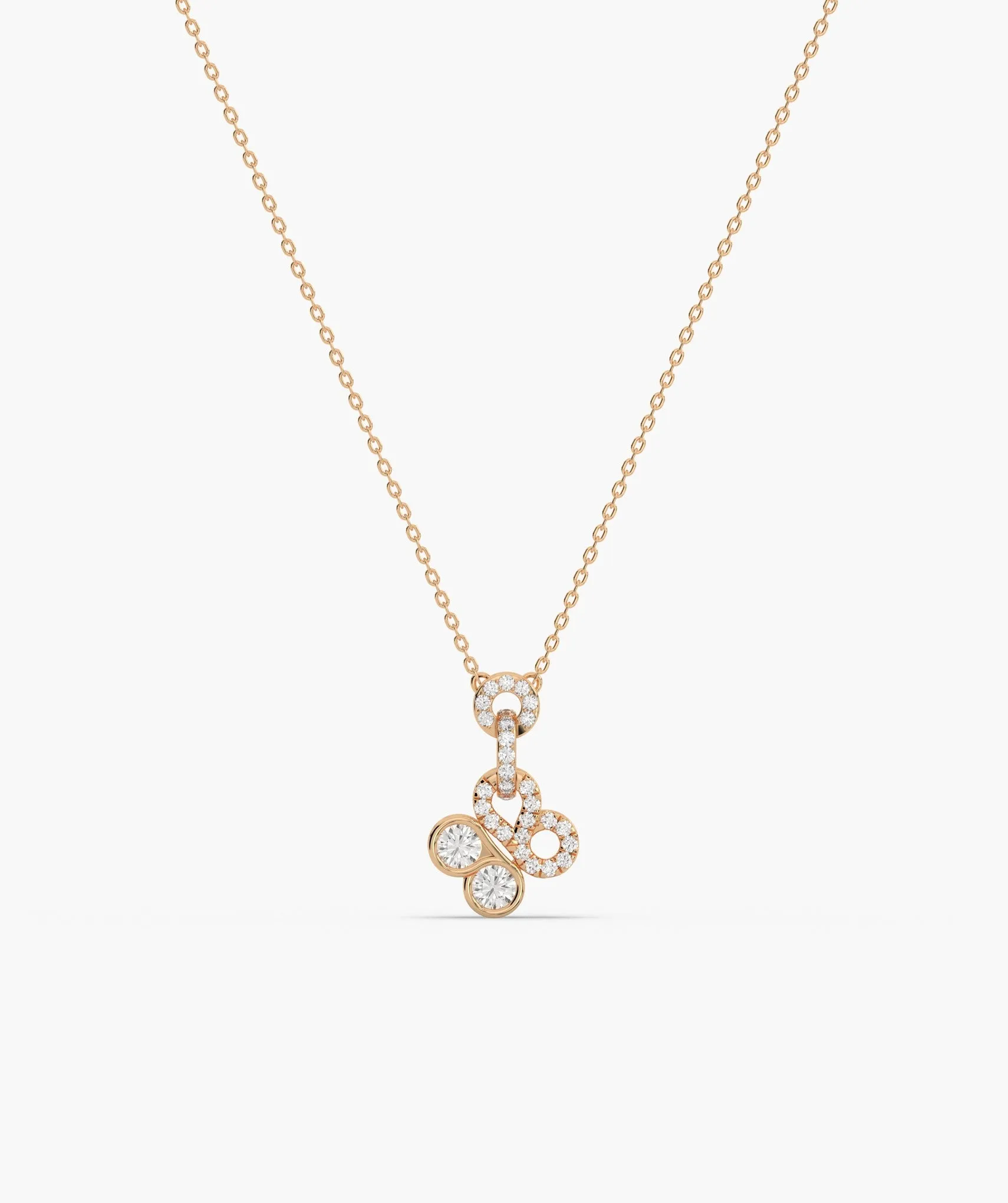 Infinite Circles Diamond Pendant
