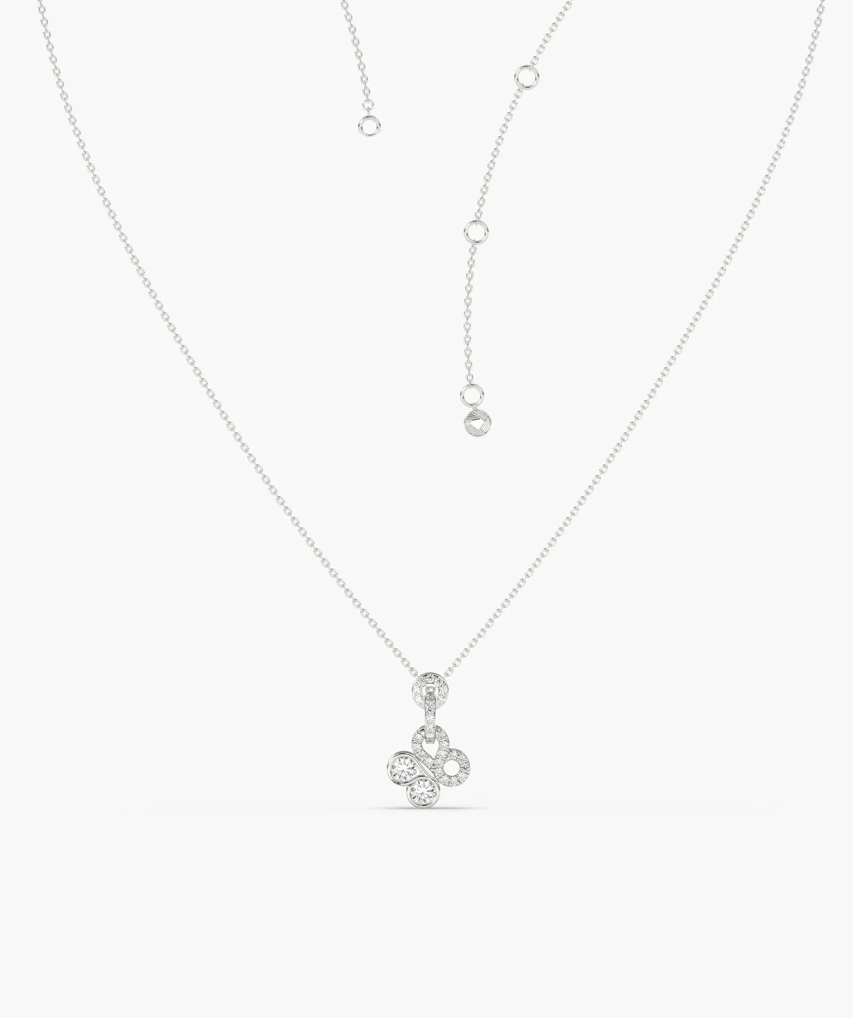 Infinite Circles Diamond Pendant