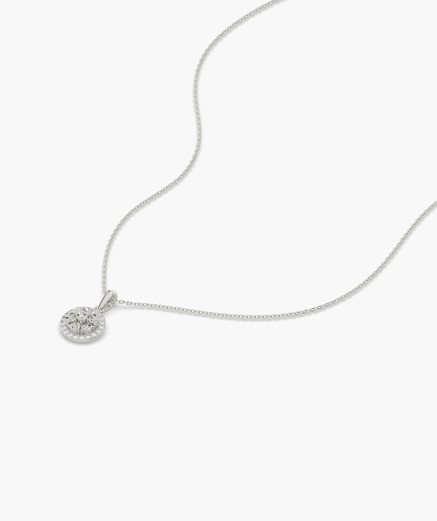 Intricate Diamond Cluster Pendant