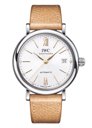 IWC Portofino Automatic 37 IW458601 Diamond Silver Dial Ladies Watch