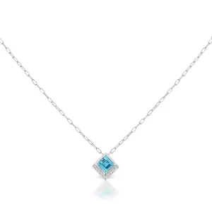 Jane Taylor Cirque Collection Blue Topaz Pendant