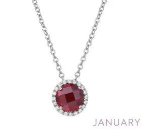 January Birthstone Necklace