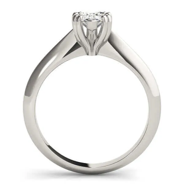 JewelMore 0.5 Carat & 1 Carat Certified 14K Solitaire Oval Cut Diamond Engagement Ring for women (G-H Color, SI-VS Clarity)