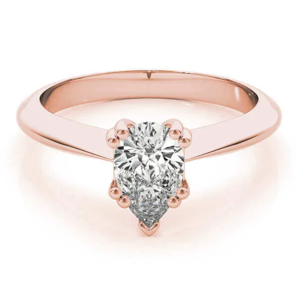 JewelMore 0.5 Carat & 1 Carat Certified 14K Solitaire Oval Cut Diamond Engagement Ring for women (G-H Color, SI-VS Clarity)