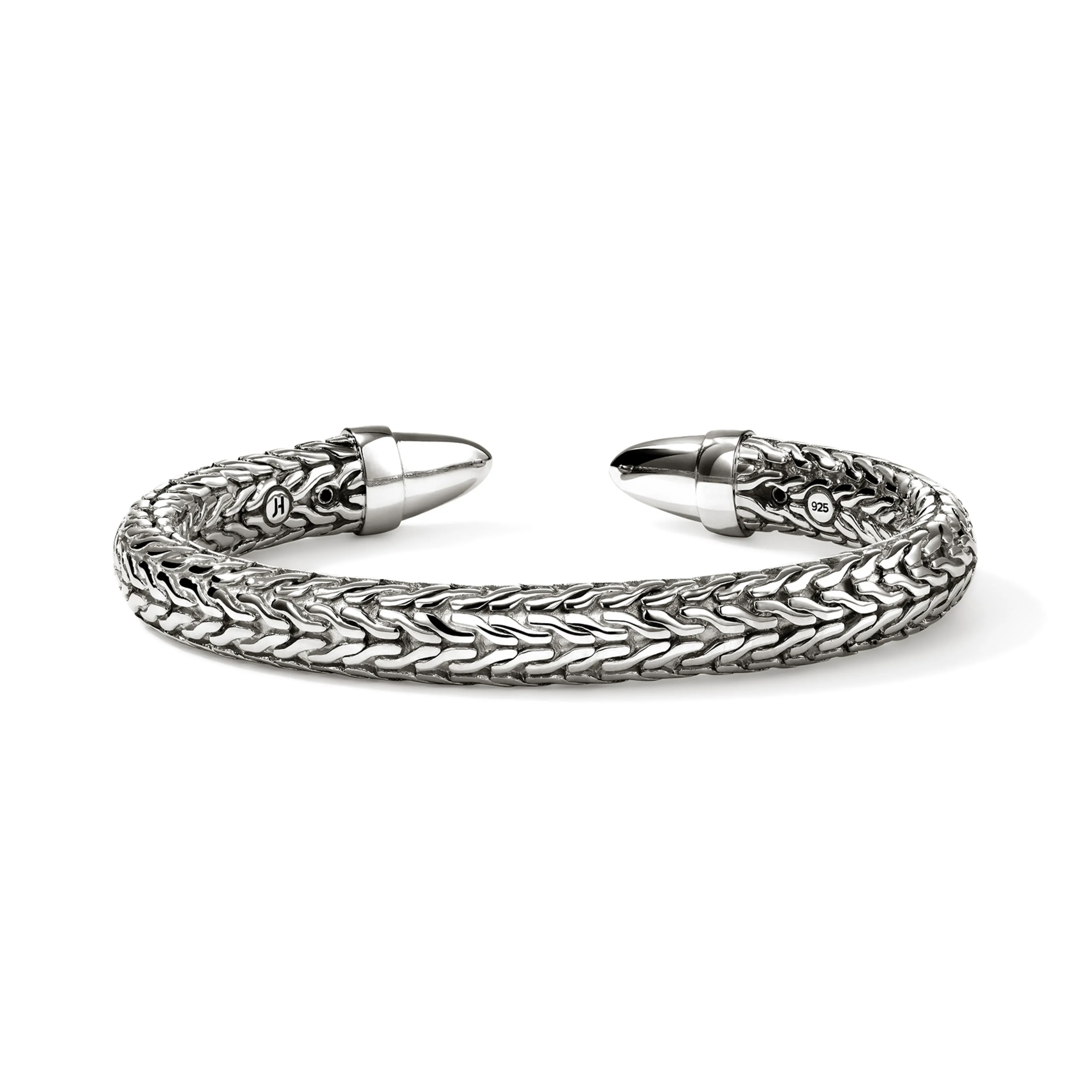 John Hardy Spear 50 Sterling Silver Flex Cuff with Diamonds