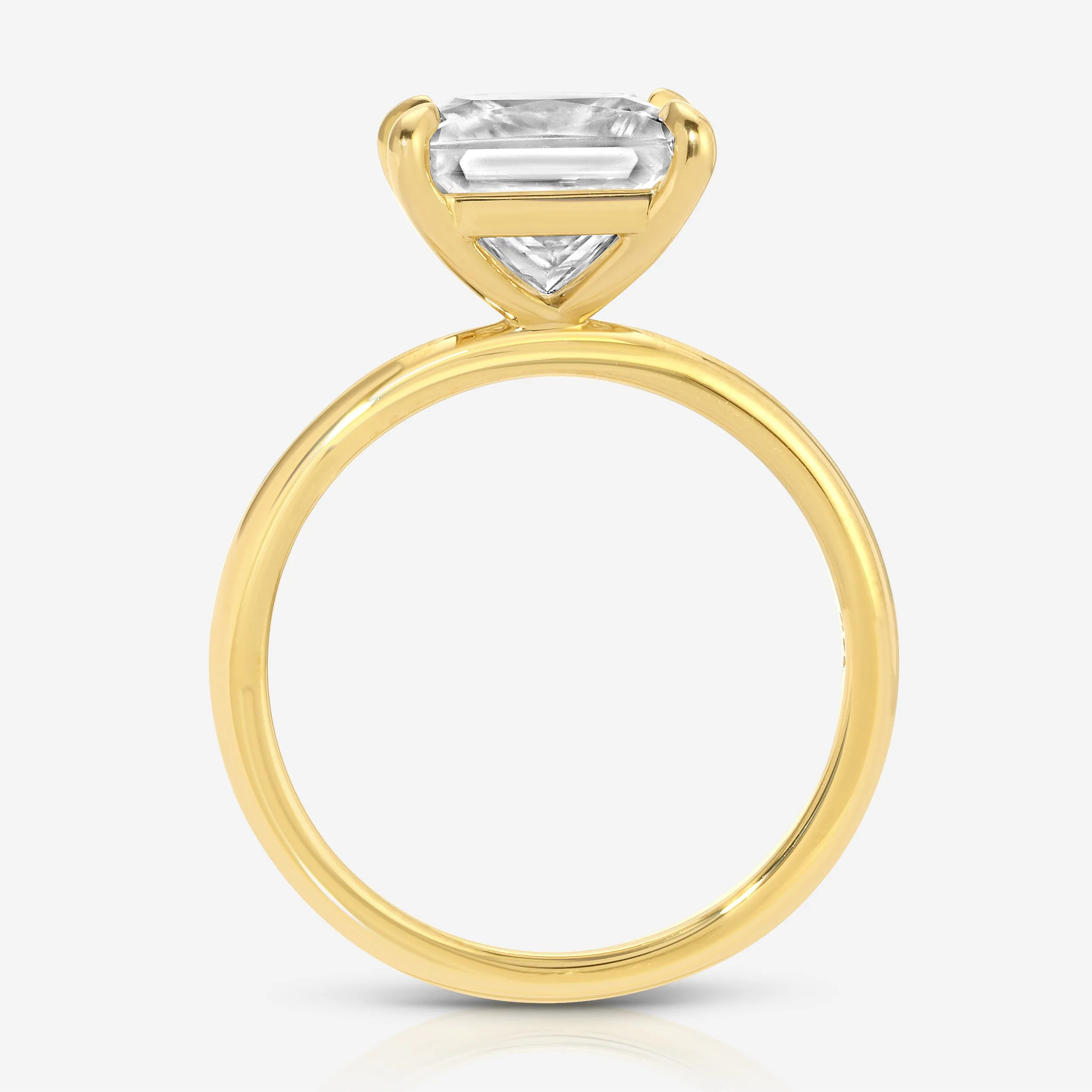 Kate Flush (3ct) Princess Moissanite Engagement Ring
