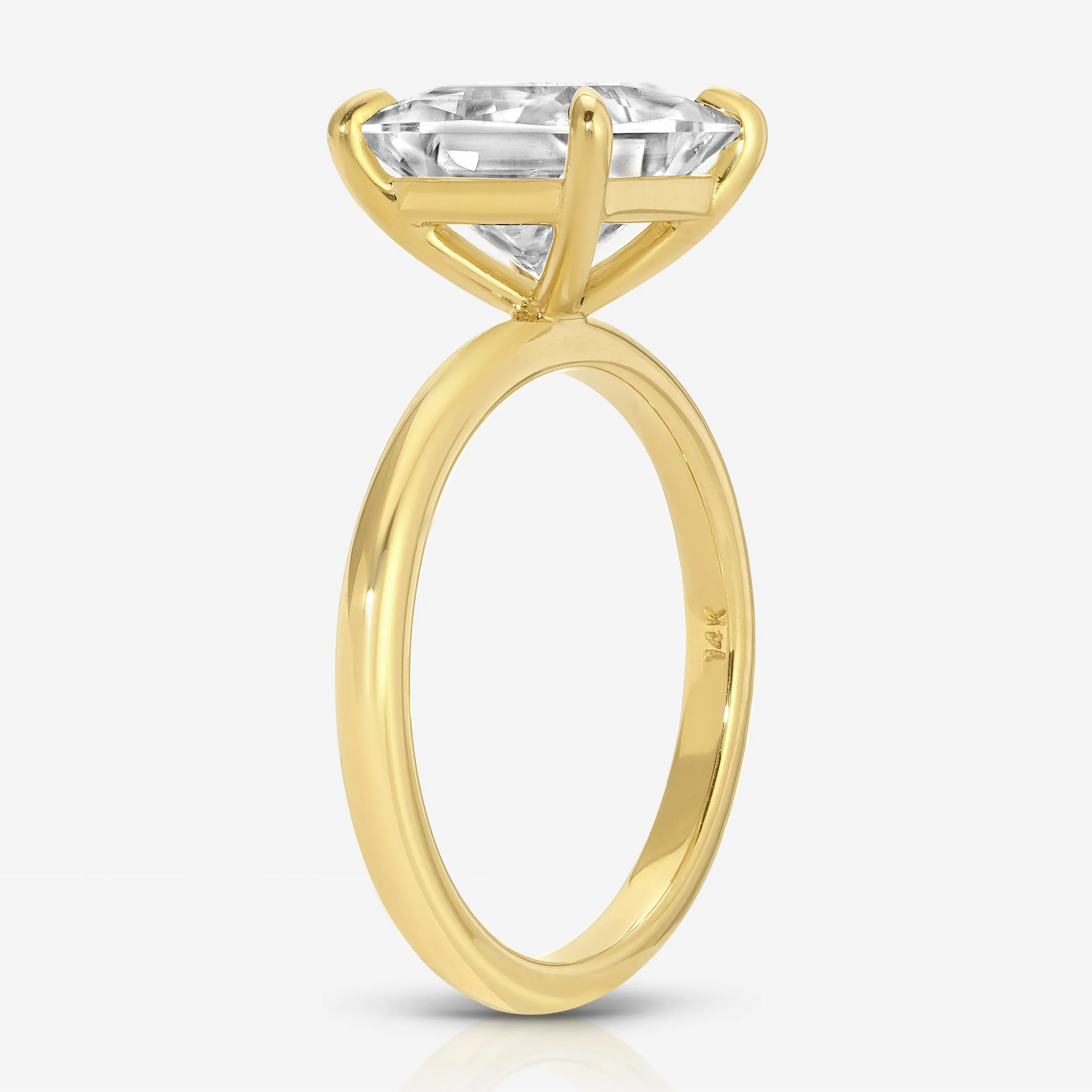 Kate Flush (3ct) Princess Moissanite Engagement Ring