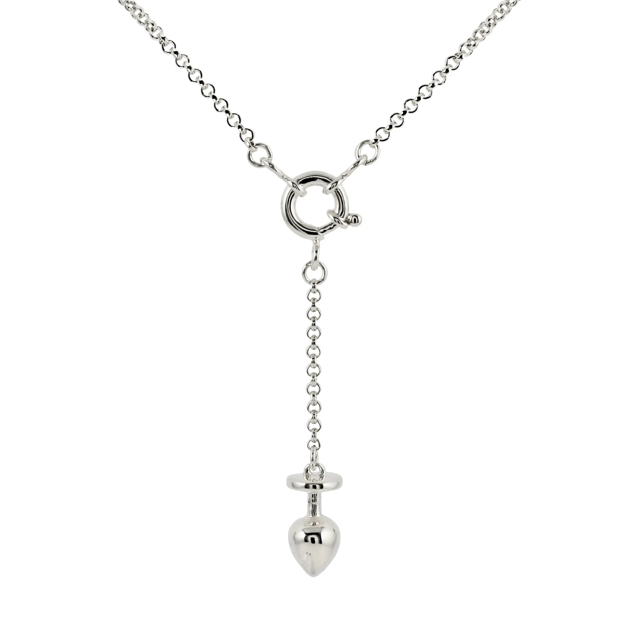 KISKA LAB MINI PLUG PLATINUM NECKLACE