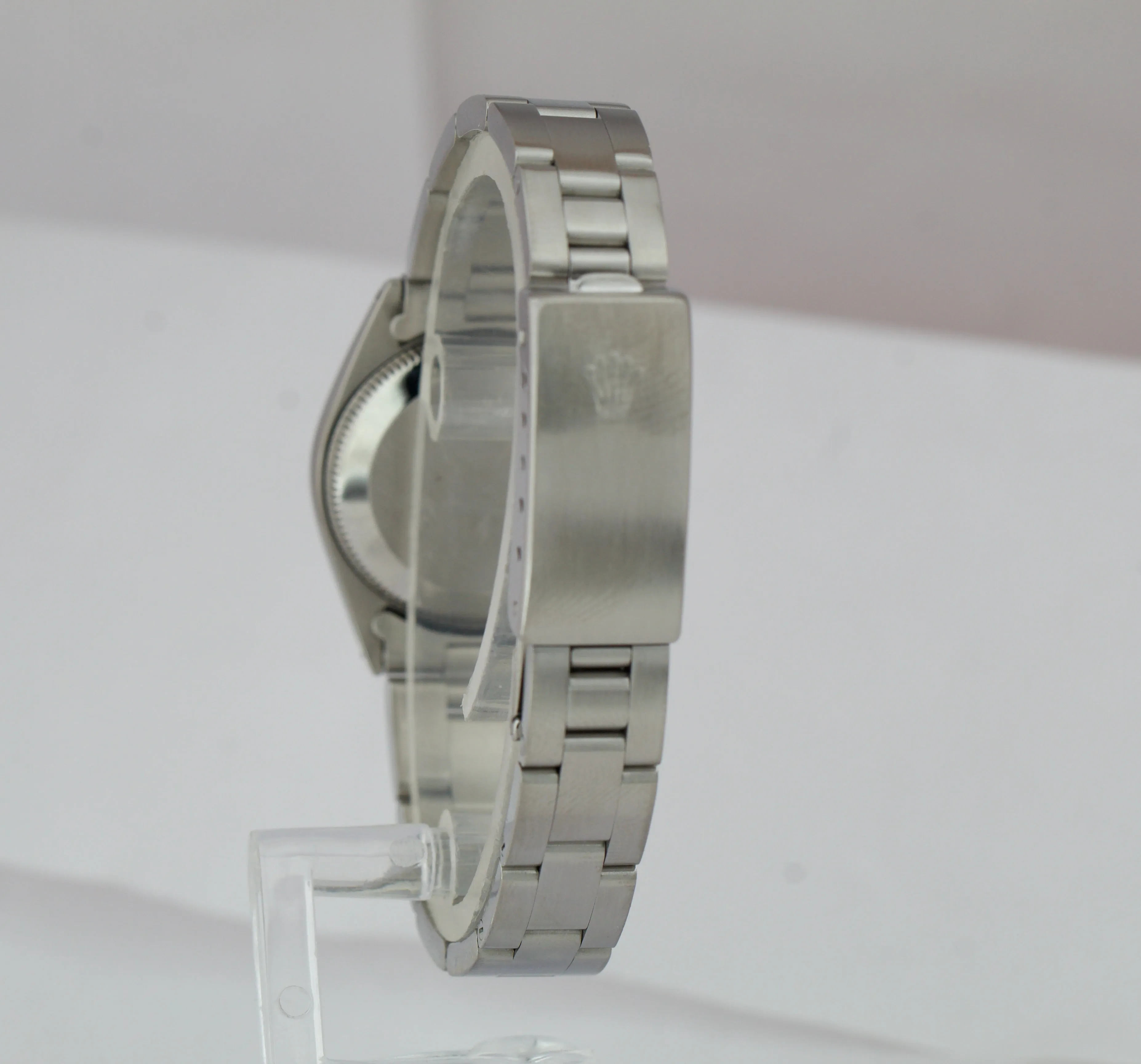 Ladies Rolex Oyster Perpetual 24mm Silver Stainless Steel Watch 6618