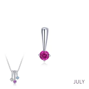 Lafonn July Birthstone Love Pendant
