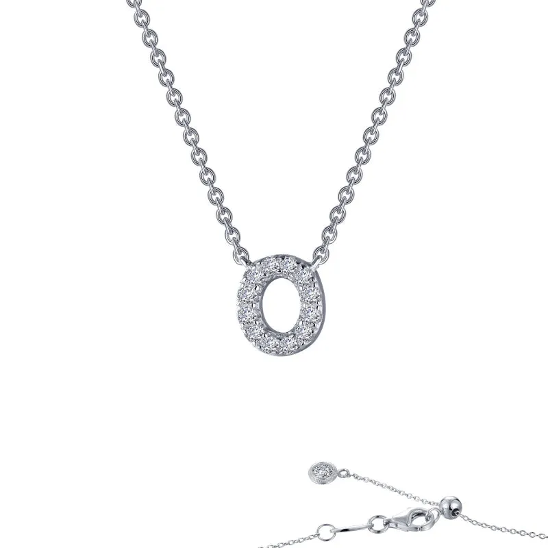 Lafonn Letter O Pendant Necklace