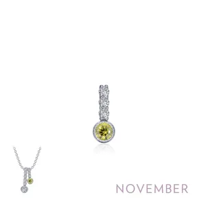 Lafonn November Birthstone Love Pendant