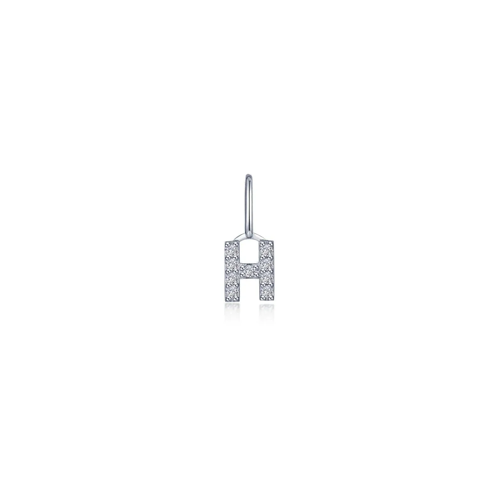 Lafonn Simulated Diamond Letter H Charm Pendant P2040CPH