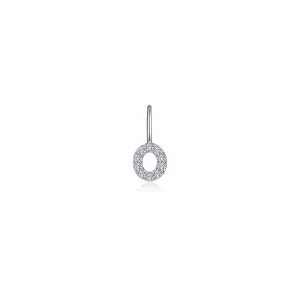 Lafonn Simulated Diamond Letter O Charm Pendant P2040CPO