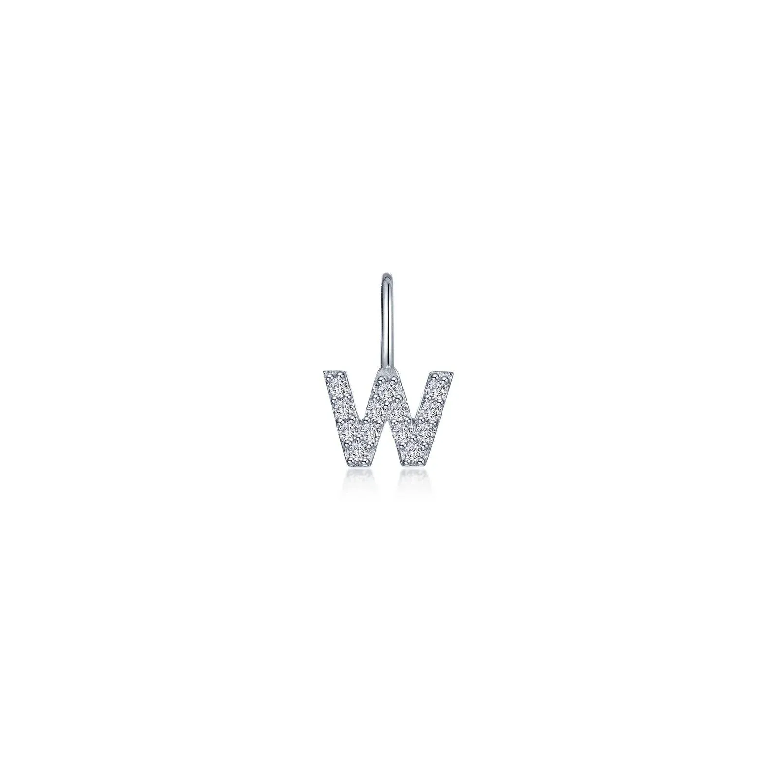 Lafonn Simulated Diamond Letter W Charm Pendant P2040CPW