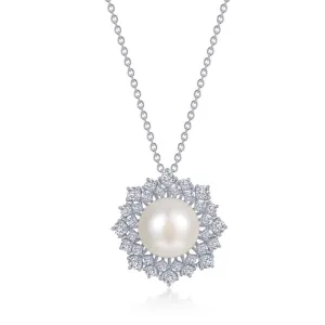 Lafonn Sunburst Cultured Freshwater Pearl Necklace