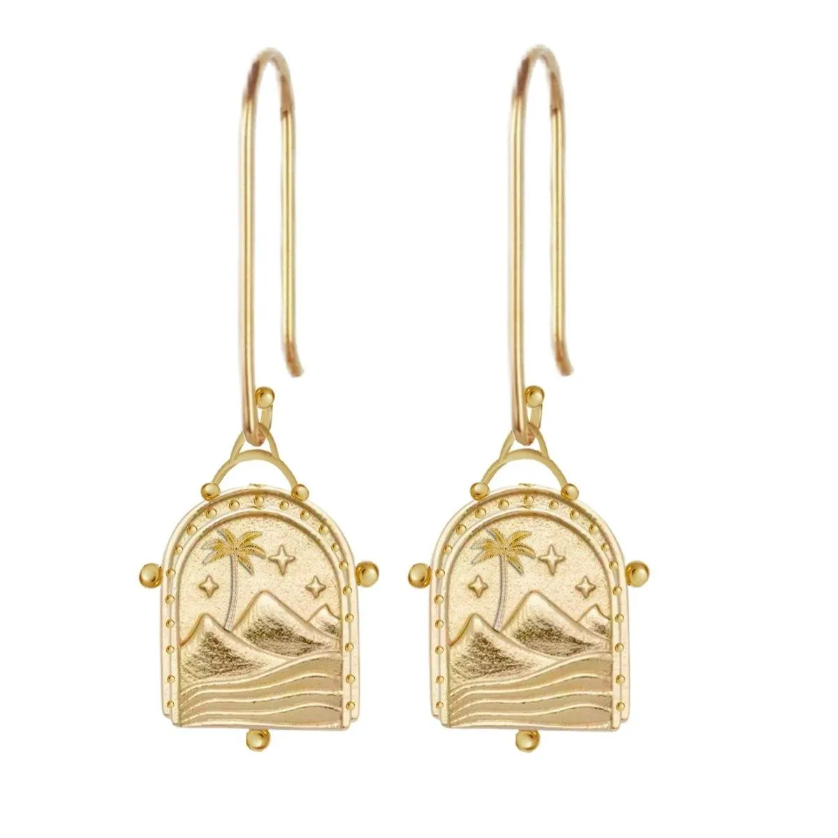 Laihas Bohemian Paradise Gold Earrings