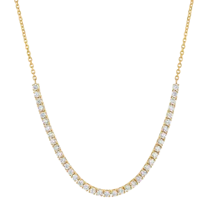 Large Diamond Tennis Chain Necklace