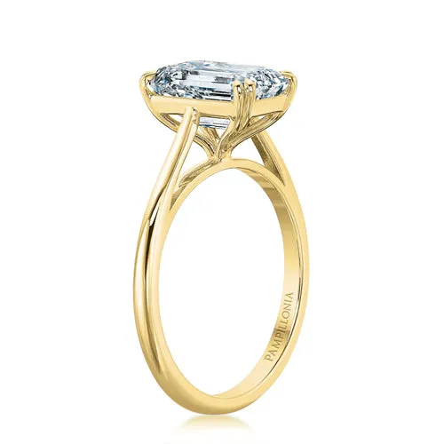 Lennon Emerald Cut Solitaire