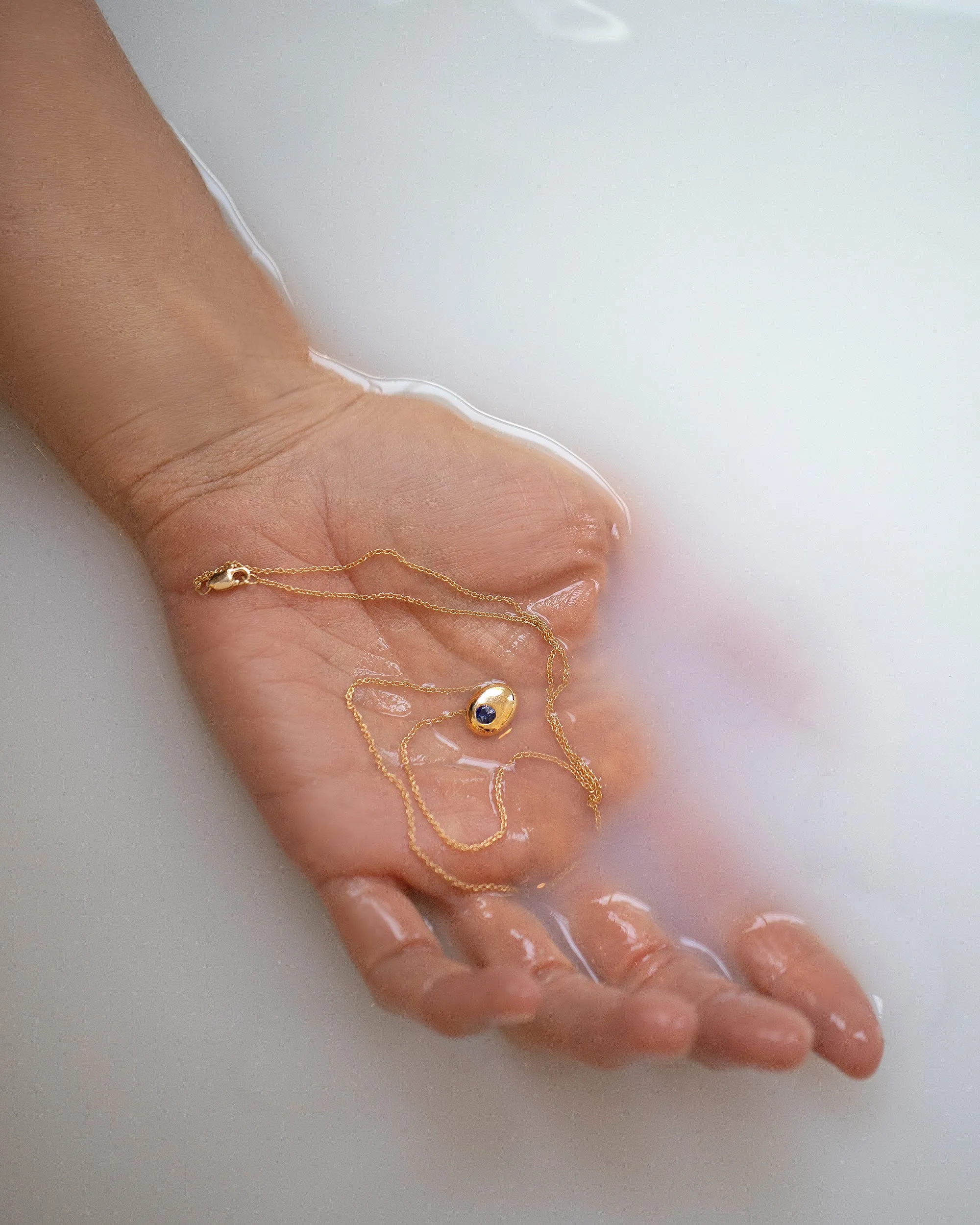 Level Necklace - Bicolor Blue Sapphire