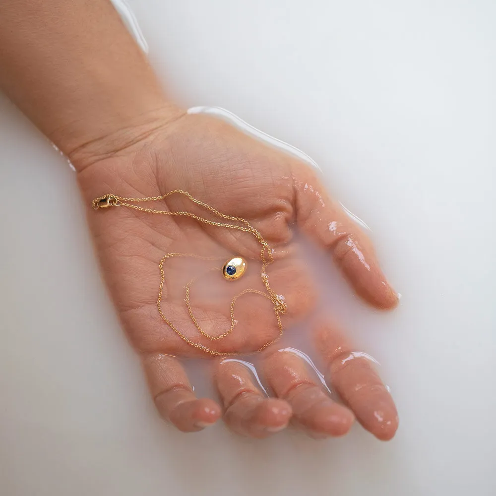 Level Necklace - Bicolor Blue Sapphire
