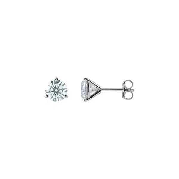 LG610 14KT WG Lab Diamond Stud Earrings, 1.00ct.