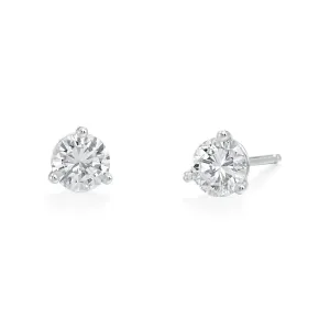 LG610 14KT WG Lab Diamond Stud Earrings, 1.00ct.