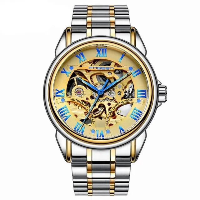 Luxury Top Brand Unisex Watches Automatic Mechanical Hollow Skeleton