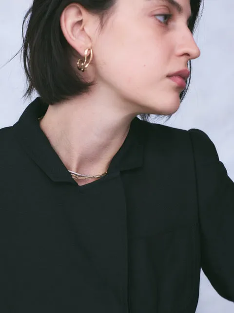 Maribel wavy  studs