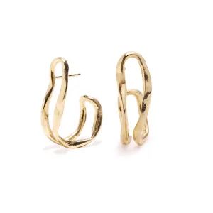 Maribel wavy  studs