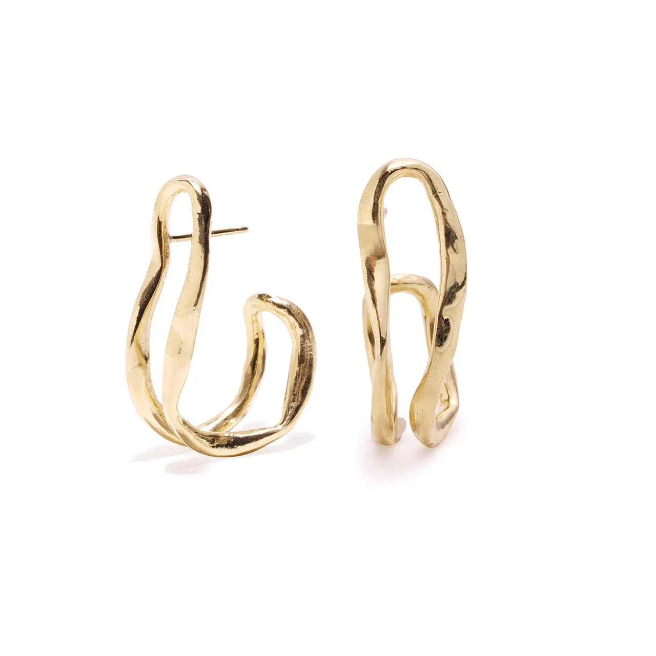 Maribel wavy  studs