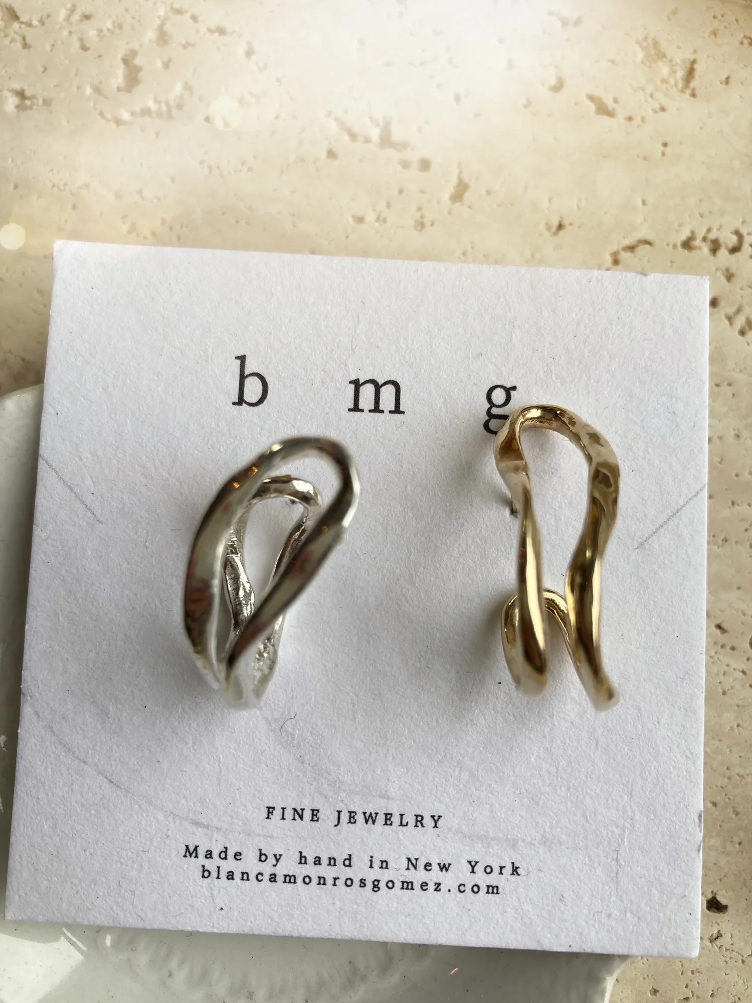 Maribel wavy  studs