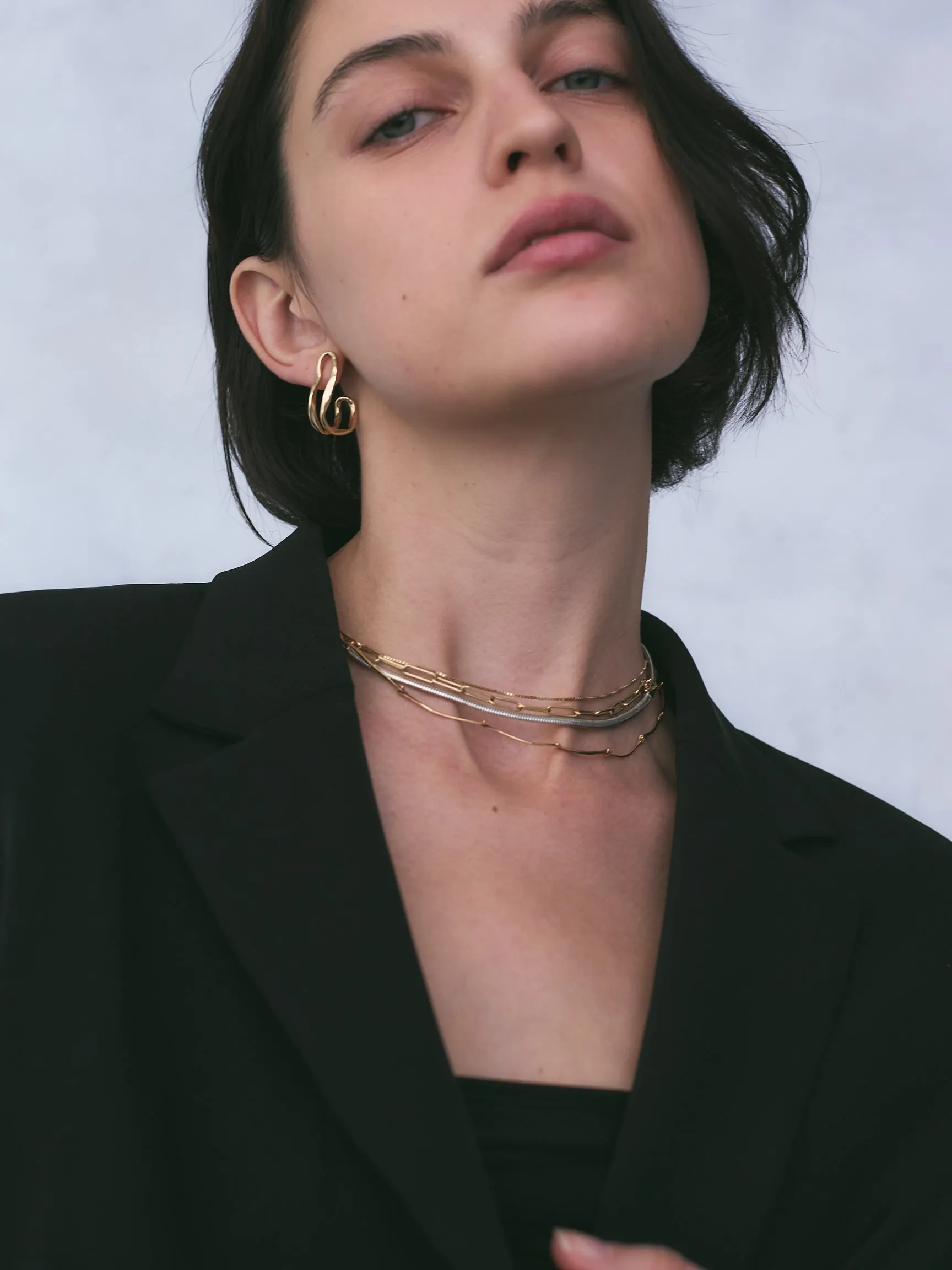 Maribel wavy  studs