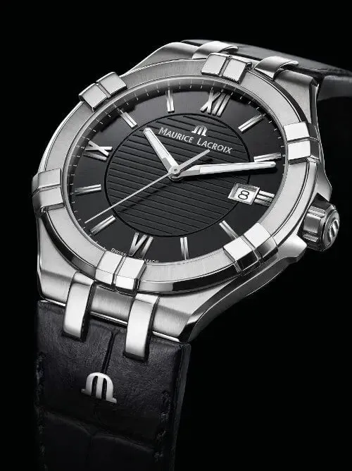 Maurice Lacroix AIKON Quartz Date on Leather Black
