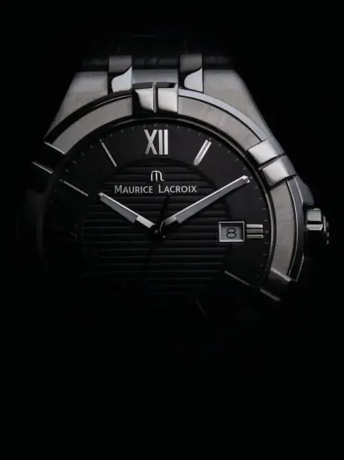 Maurice Lacroix AIKON Quartz Date on Leather Black