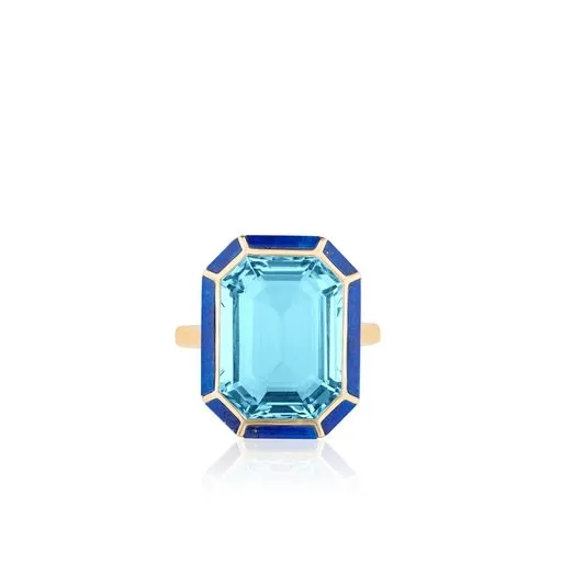 Melange Emerald Cut Statement Ring
