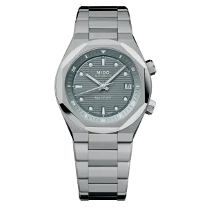 MIDO MULTIFORT 8 Two Crowns Grey Dial on Bracelet