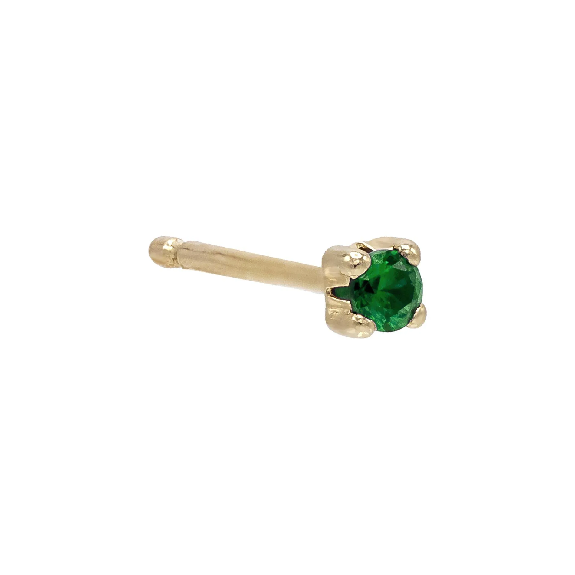 Mini CZ Stud Earring 14K