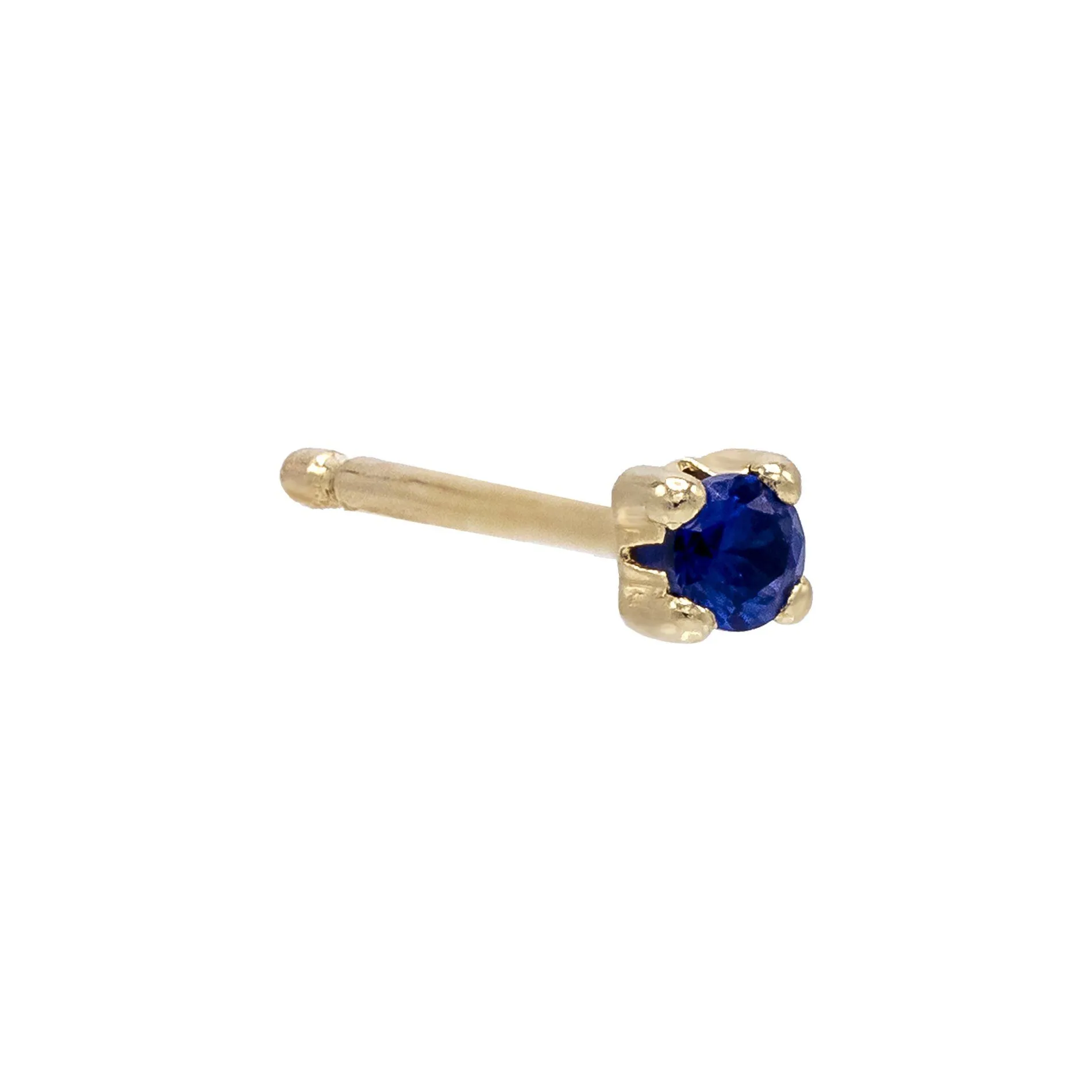Mini CZ Stud Earring 14K