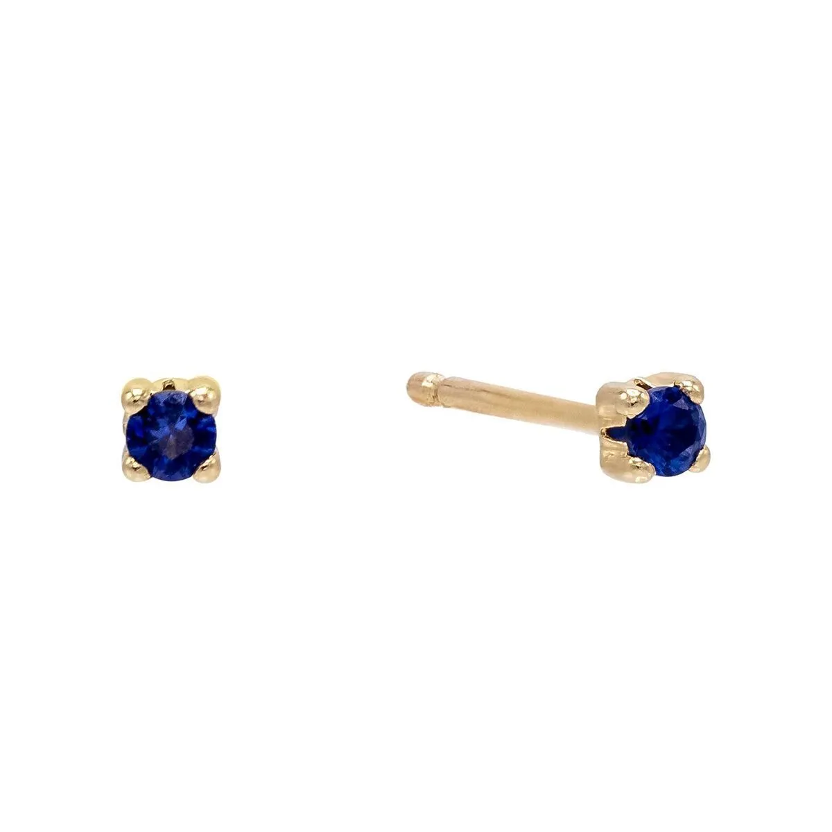 Mini CZ Stud Earring 14K